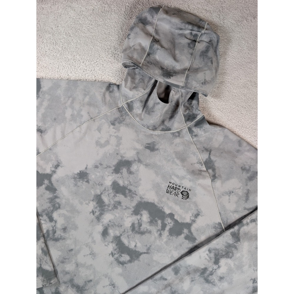 Mountain Hardwear Mens Crater Lake Sun Hoody Grey Tie Dye XL OM9838